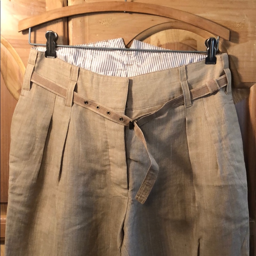 LINEN “Paperbag” style Trousers